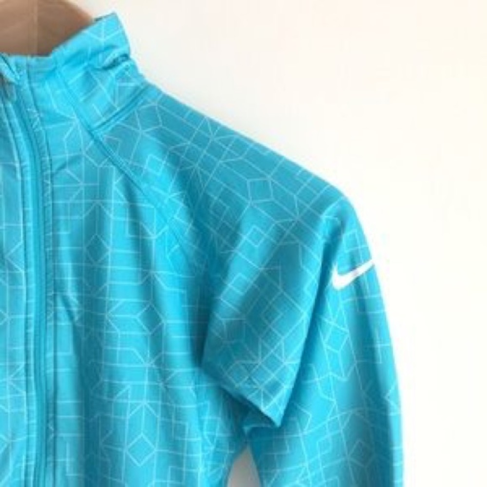 Nike Pro Fitted Aqua Blue Pullover